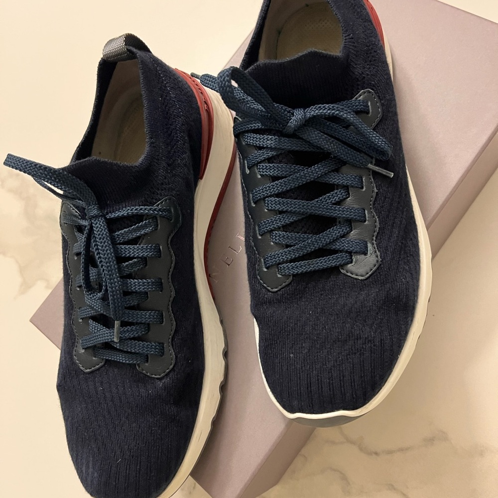 Brunello Cucinelli Blue Sneakers Lightweight Knit